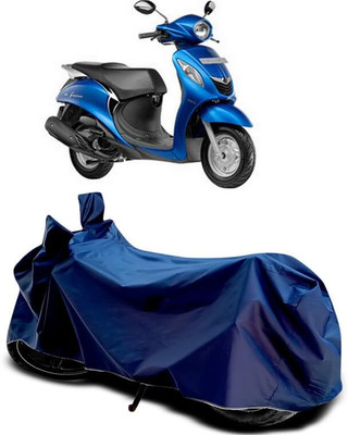 KEDIT Two Wheeler Cover for Yamaha(Fascino, Blue)