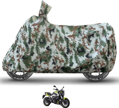 Caronix Waterproof Two Wheeler Cover for Bajaj(Dominar 250, Green)