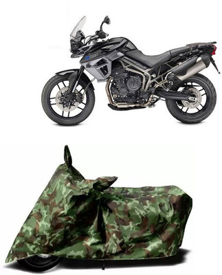 KPIND Waterproof Two Wheeler Cover for Triumph(Tiger 800 XR, Multicolor)