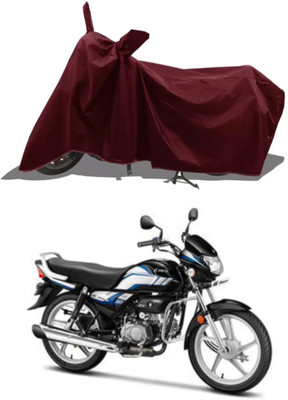 WMIZEXA Waterproof Two Wheeler Cover for Hero(HF Deluxe, Maroon)