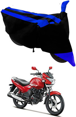 SMDP Waterproof Two Wheeler Cover for Hero(Achiever, Black, Blue)