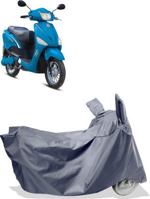 Amexride Two Wheeler Cover for Hero Electric(Electric Optima Li, Grey)