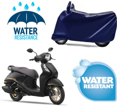 Mdstar Waterproof Two Wheeler Cover for Yamaha(Fascino 125 FI, Blue)
