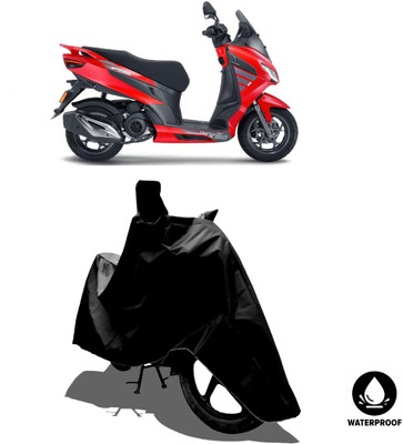 Amexride Waterproof Two Wheeler Cover for Aprilia(SXR 160, Black)