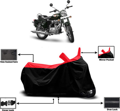 Amexride Two Wheeler Cover for Royal Enfield(Standardv BS6, Red)