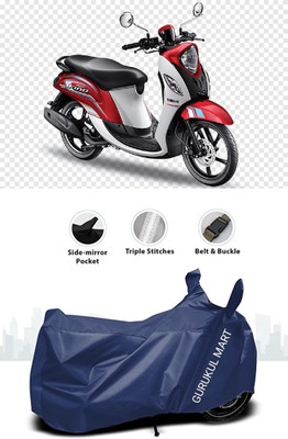 gurukul mart Waterproof Two Wheeler Cover for Yamaha(Fascino, Blue)