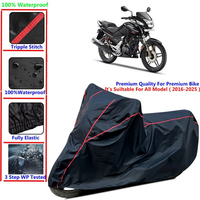 MISSION COLLECTION Two Wheeler Cover for Hero(CBZ Extreme, Black, Red)