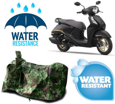 AUTOCAD Waterproof Two Wheeler Cover for Yamaha(Fascino, Green)