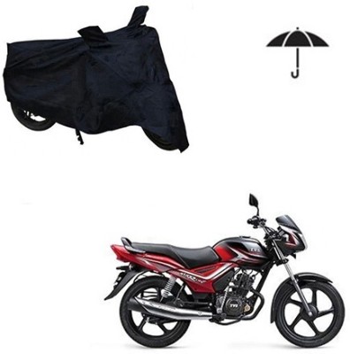 MMSSTAR Waterproof Two Wheeler Cover for TVS(Star City, Black)