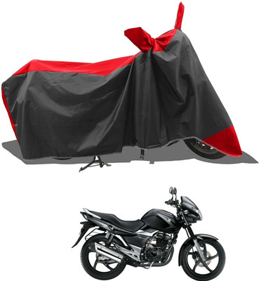 DeepShakshi AUTOMOTIVE Two Wheeler Cover for Suzuki(GS, Red, Black)