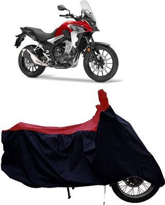 KEDIT Two Wheeler Cover for Honda(CB500F, Red, Black)
