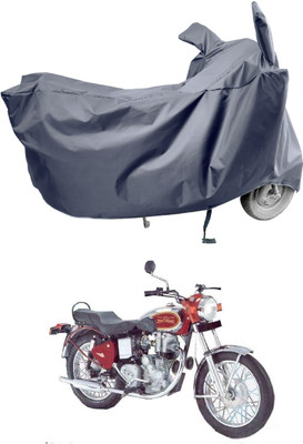 Amexride Two Wheeler Cover for Royal Enfield(Machismo 500, Grey)