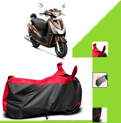 WMIZEXA Two Wheeler Cover for Hero(Black, Red)