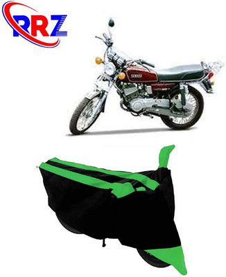 RRZ Waterproof Two Wheeler Cover for Yamaha(RX 100, Black, Green)