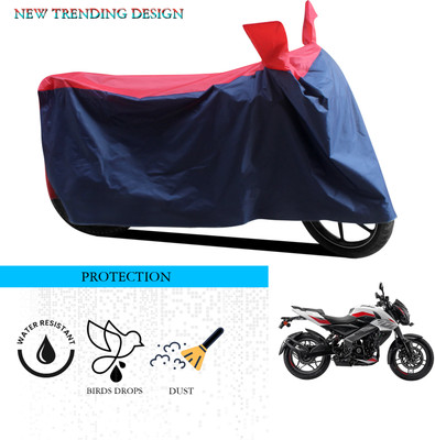 ANTHUB Waterproof Two Wheeler Cover for Bajaj(Pulsar 200, Black, Red)