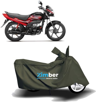 ZIMBER Two Wheeler Cover for Hero(Passion Pro, Green)