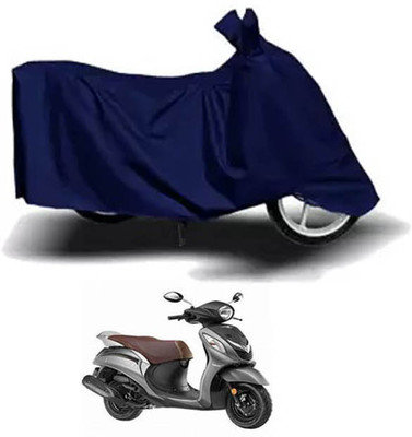 RONISH Waterproof Two Wheeler Cover for Yamaha(Fascino, Blue)