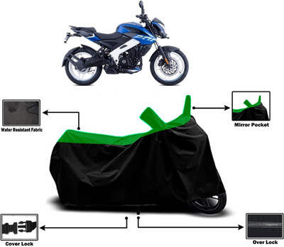 Amexride Two Wheeler Cover for Bajaj(Pulsar 200 NS DTS-i, Green)