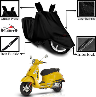 KEDIT Two Wheeler Cover for Universal For Bike(VXL 150 BS6, Black)