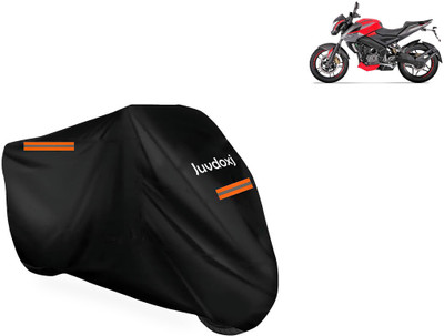 Juvdoxj Waterproof Two Wheeler Cover for Bajaj(Pulsar 200NS FI BS6, Black)