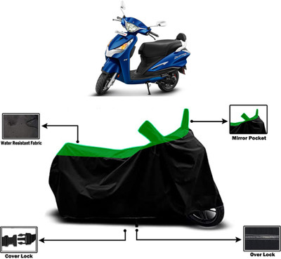 Amexride Two Wheeler Cover for Hero(MotoCorp Destini 125, Green)