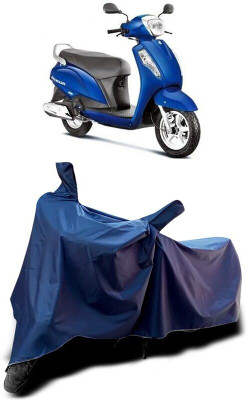 KEDIT Two Wheeler Cover for Suzuki(Access, Blue)