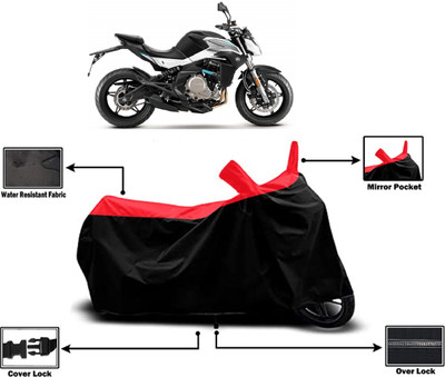 Amexride Two Wheeler Cover for CFMoto(650 NK BS6, Red)
