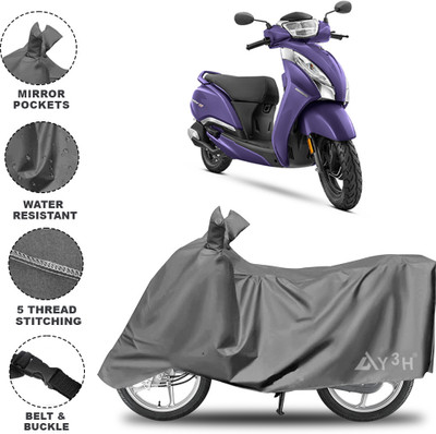 Y3H Waterproof Two Wheeler Cover for TVS(Jupiter 125, Grey)