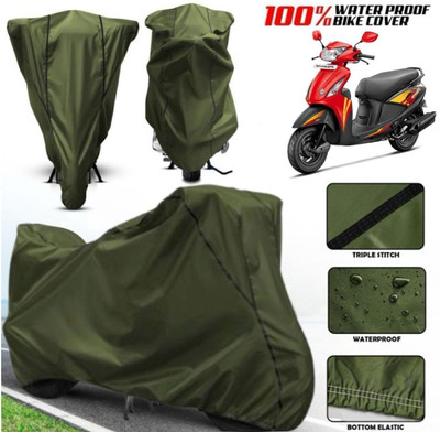 Shiv Kanha Waterproof Two Wheeler Cover for Hero(Pleasure, Green)