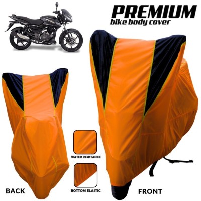 MADAFIYA Two Wheeler Cover for Bajaj(Pulsar 150 DTS-i, Orange, Black, Yellow)