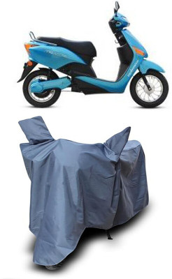 MADAFIYA Waterproof Two Wheeler Cover for Hero(Electric Optima Plus, Grey)