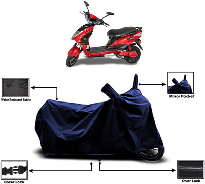 Amexride Two Wheeler Cover for Kinetic(Zing, Blue)
