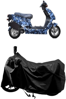 AutoKick Two Wheeler Cover for Hero(Electric AXLHE-20, Black)