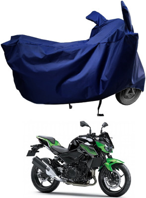 Amexride Two Wheeler Cover for Kawasaki(Z400 BS6, Blue)