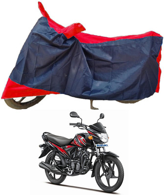 Mdstar Waterproof Two Wheeler Cover for Suzuki(Hayate, Red, Blue)