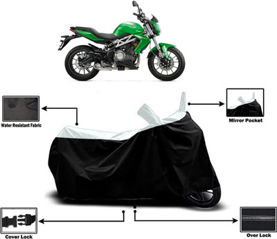 Amexride Two Wheeler Cover for Benelli(TNT 300, White)