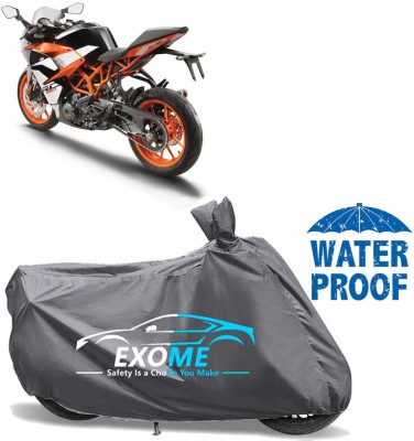 EXOME Waterproof Two Wheeler Cover for KTM(RC 390, Grey)