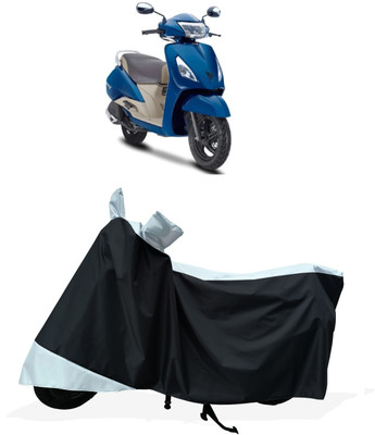 Tricway Two Wheeler Cover for TVS(Jupiter Grande, White)