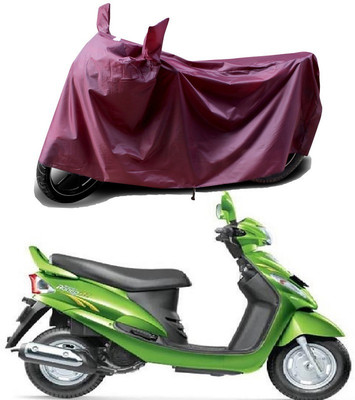 THE REAL ARV Waterproof Two Wheeler Cover for Mahindra(Rodeo RZ, Maroon)