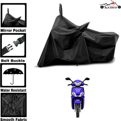 KEDIT Two Wheeler Cover for Universal For Bike(Gusto 125, Black)