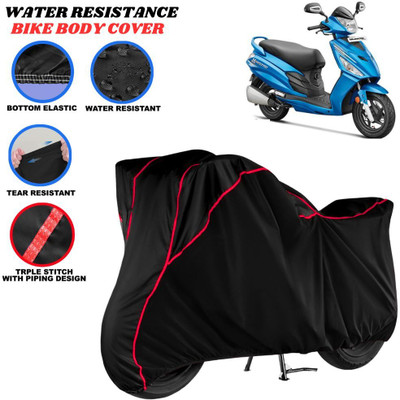 SRP PRODUCT Waterproof Two Wheeler Cover for Hero(Maestro, Black, Red)