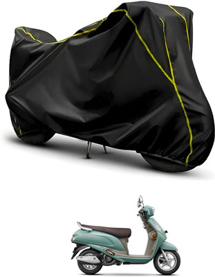 CODOKI Waterproof Two Wheeler Cover for Suzuki(Access, Black, Black)