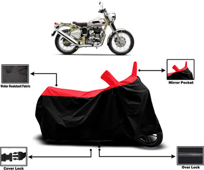 Amexride Two Wheeler Cover for Royal Enfield(Bullet Trials 500, Red)
