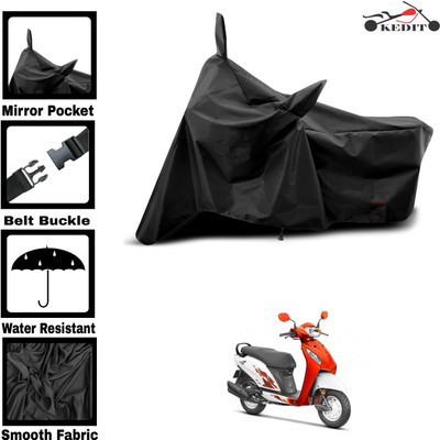 KEDIT Two Wheeler Cover for Honda(Activa i, Black)