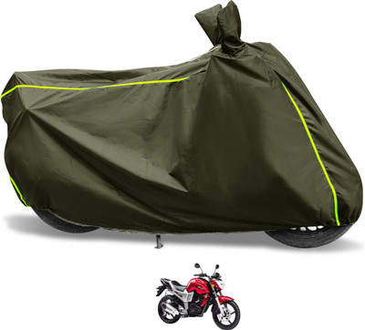 Euro Care Waterproof Two Wheeler Cover for Yamaha(FZ, Green)
