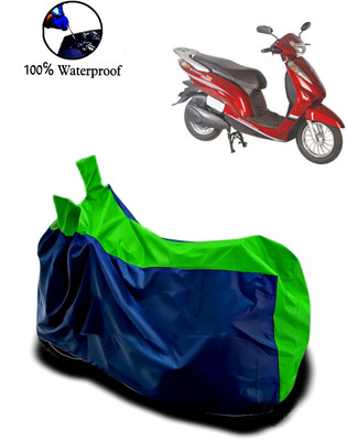Autofly Waterproof Two Wheeler Cover for Avon(E Scoot, Blue, Green)