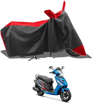 KEDIT Two Wheeler Cover for Hero(Red, Black)