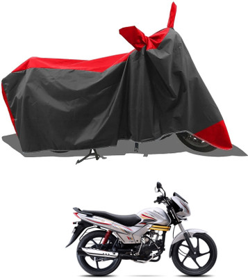 KEDIT Two Wheeler Cover for Mahindra(Red, Black)
