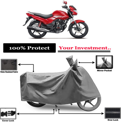 Amexride Two Wheeler Cover for Hero(Achiever, Grey)