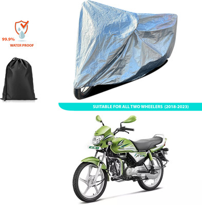 CODOKI Waterproof Two Wheeler Cover for Hero(HF Deluxe Eco, Silver)